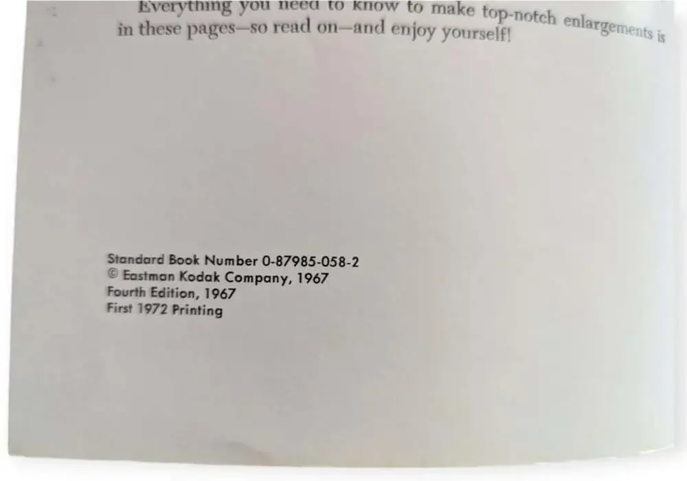 Kodak Photographic Notebook Binder Copyright 1972 6 Booklets 3 Ring Binder